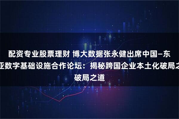 配资专业股票理财 博大数据张永健出席中国—东南亚数字基础设施合作论坛：揭秘跨国企业本土化破局之道